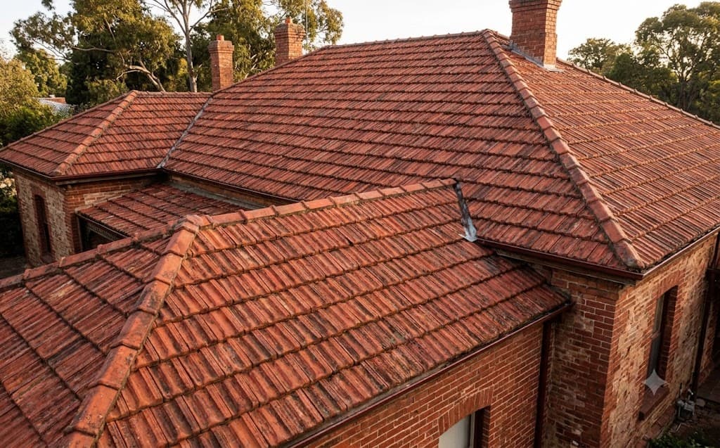 Terracotta tile roof on a traditional Adelaide home