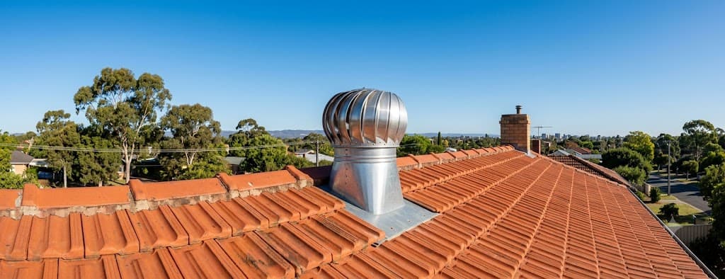 Whirlybird roof ventilator installed on an Adelaide roof